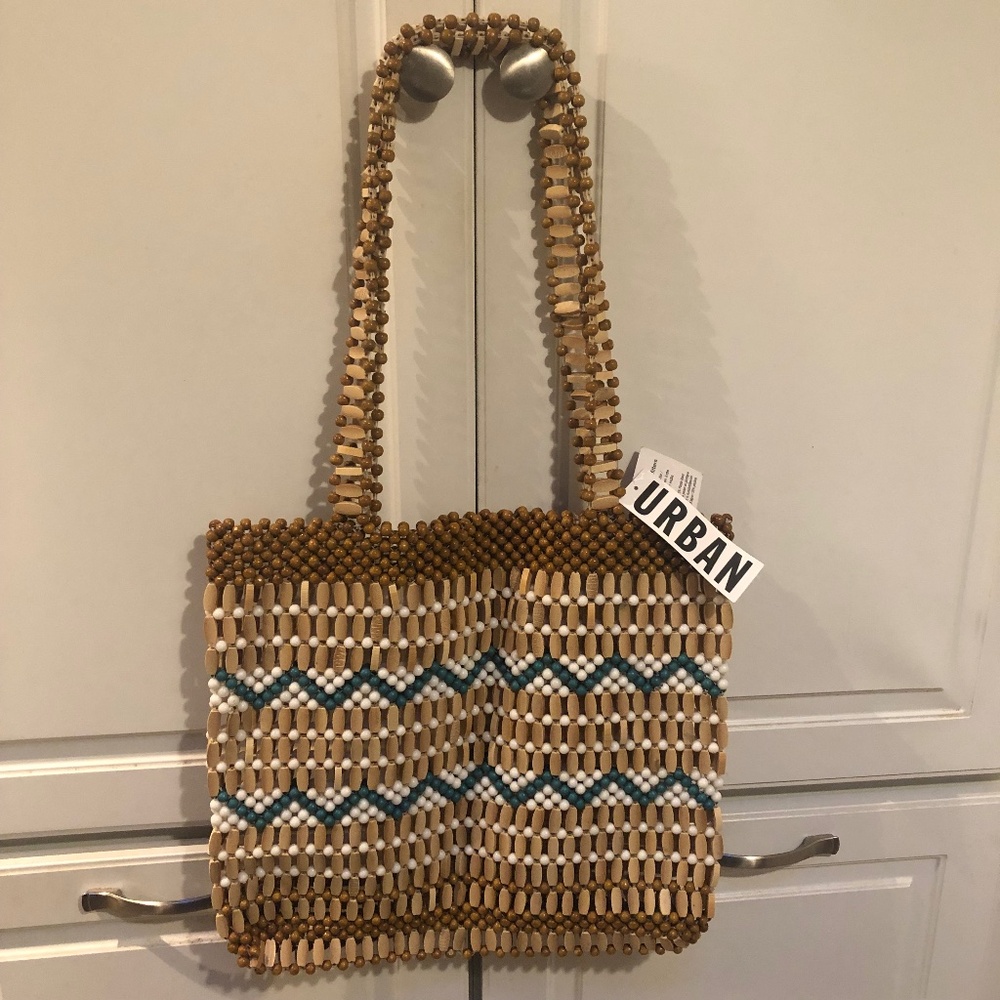 NWT Urban Outfitters Beaded Tote Bag